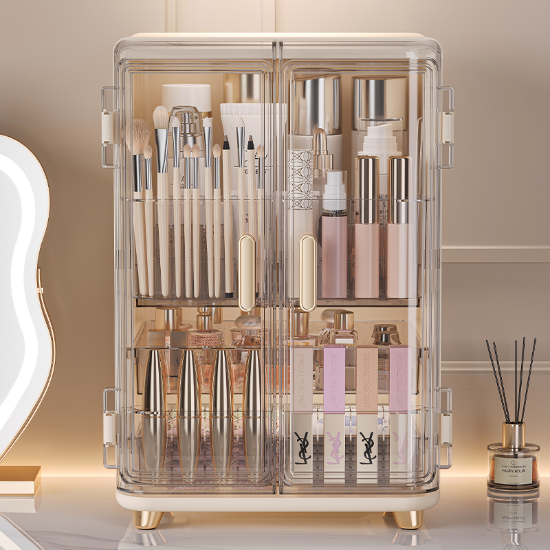 Luxury Skincare Gift Box - Cosmetics storage box, large-capacity dust-proof desktop,