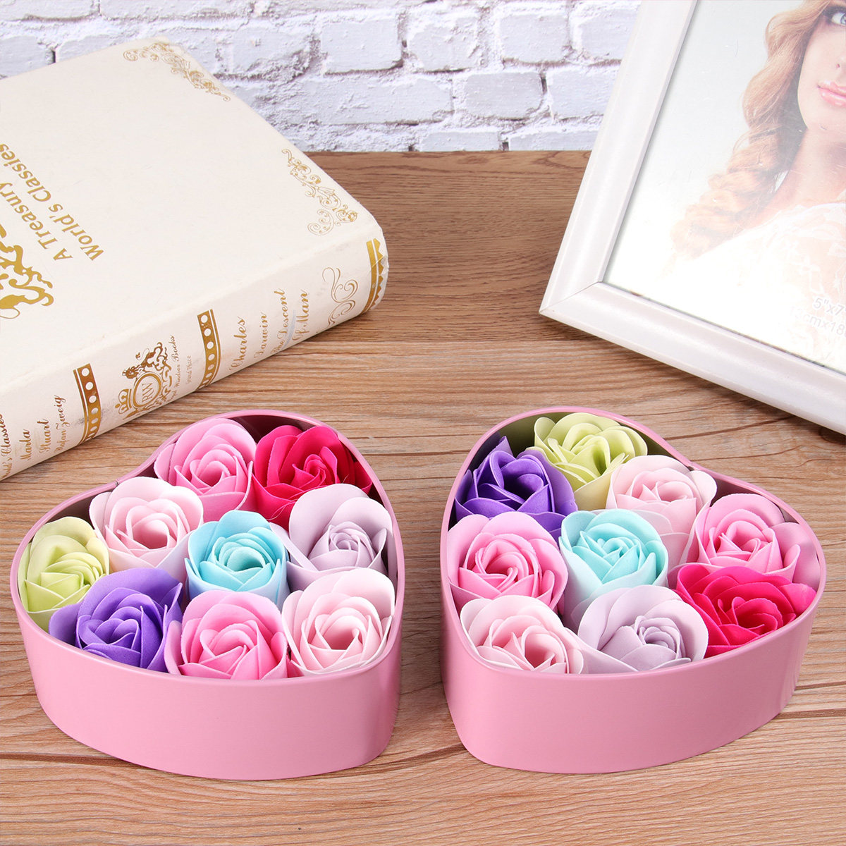 Rose Soap Flower Soap Set in E - Luxury Skincare Gifts ulasan dan harga