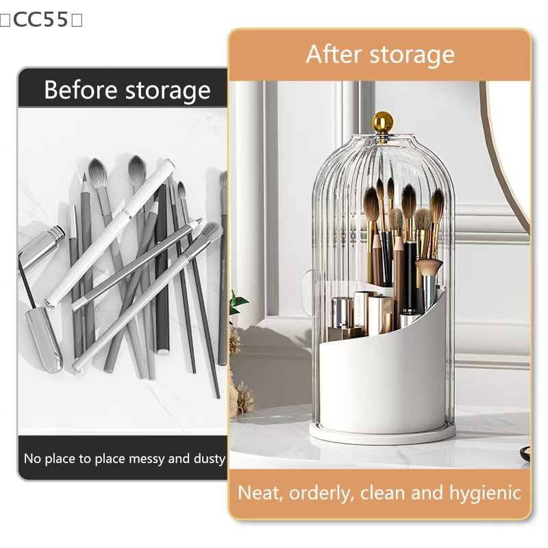 〔CC55〕360° Rotating Makeup Bru - Luxury Skincare And Makeup Brands ulasan dan harga
