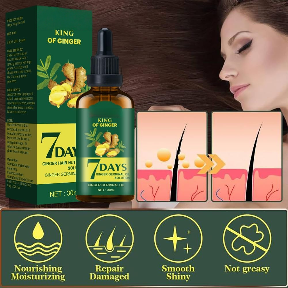 Hair Growth Oil Ginger Biotin  - Epidermal Growth Factor ulasan dan harga