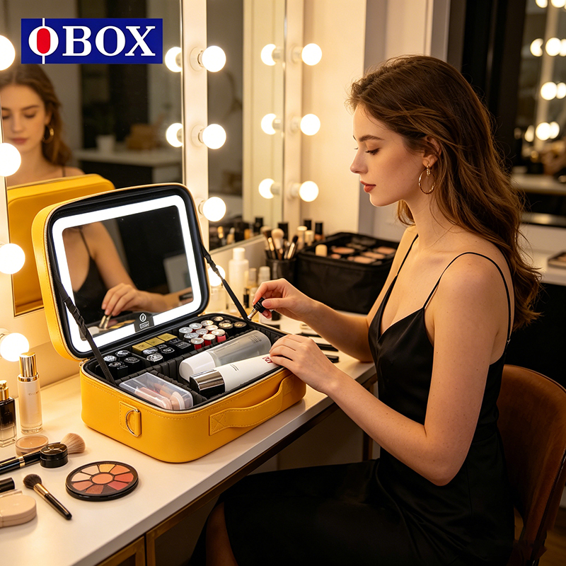 2026 New Makeup Bag with Mirro - Luxury Skincare Gift Box ulasan dan harga