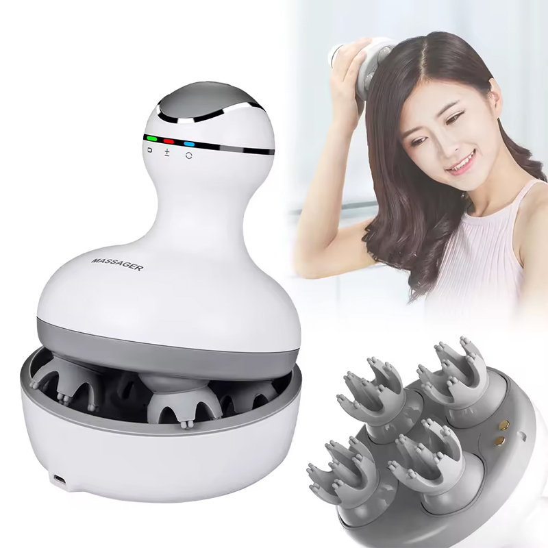 Cordless Scalp Massager with 4 - Epidermal Growth Factor ulasan dan harga