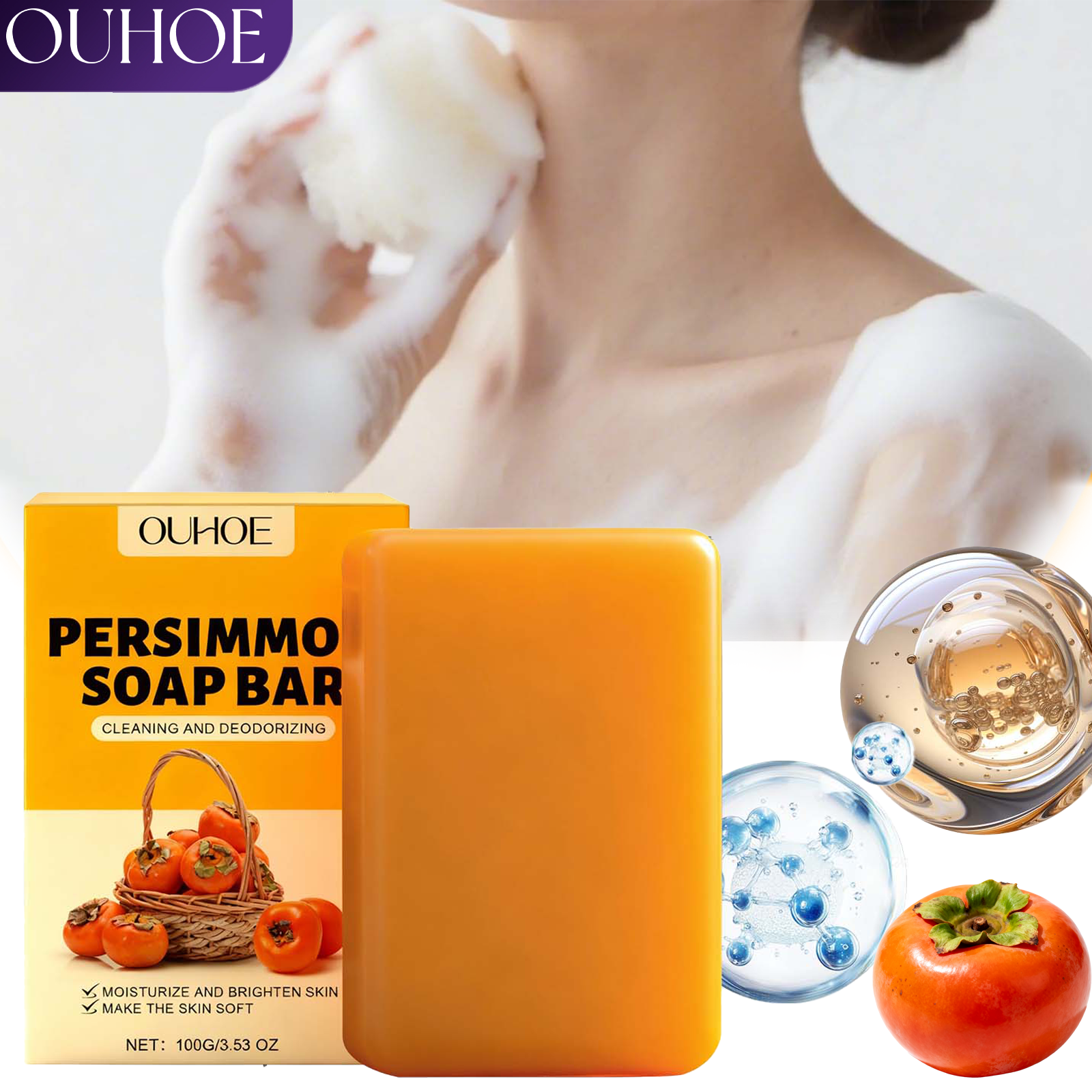 Persimmon Scented Body Soap Ba - Luxury Skincare Gifts ulasan dan harga