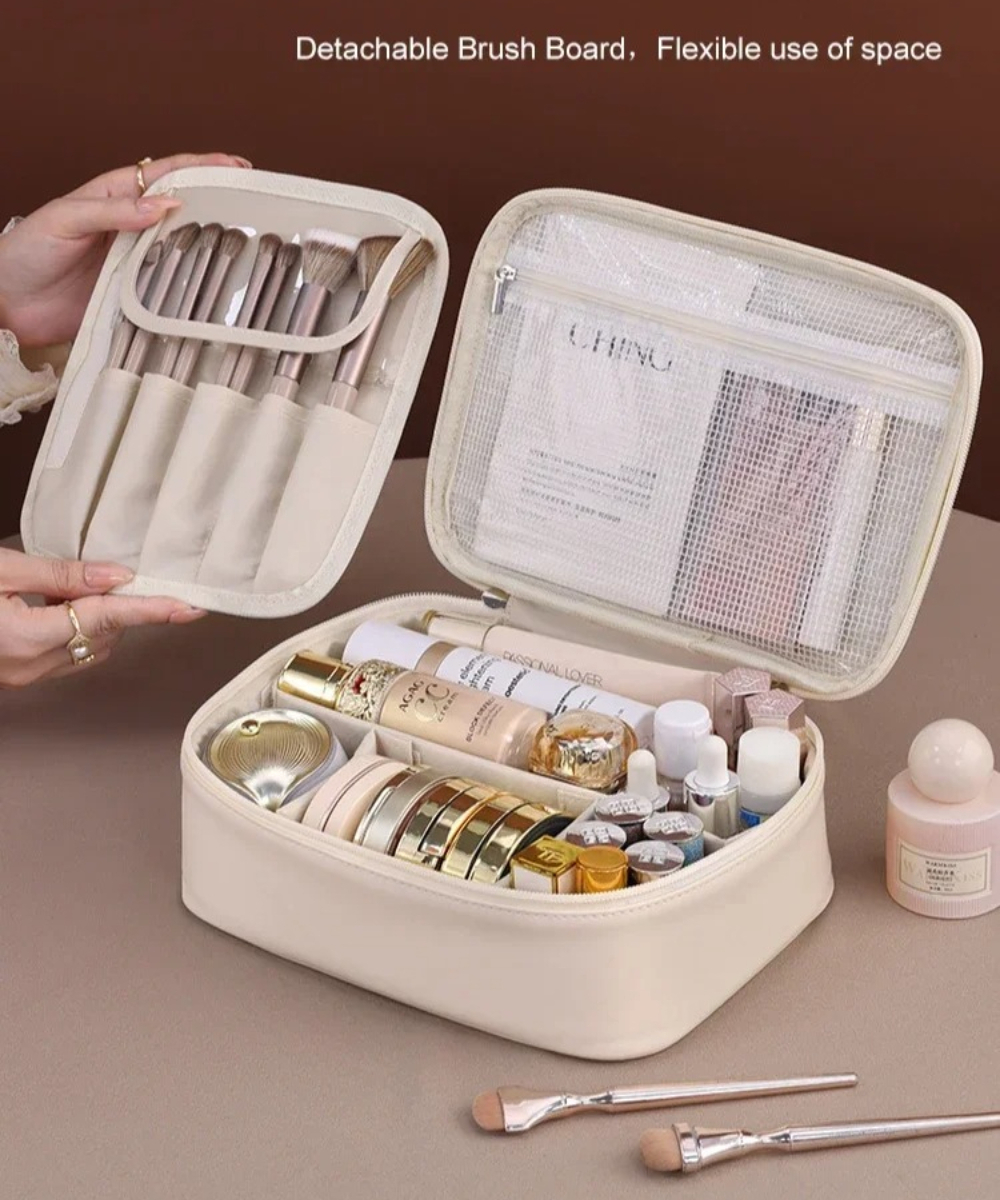Double Layer Large Capacity Wo - Luxury Skincare Organizer ulasan dan harga