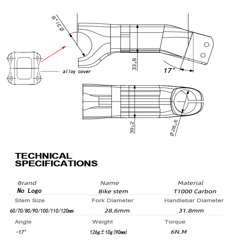 bike Carbon stem -17 °-10 ° De - Edelweiss Stem Cell ulasan dan harga