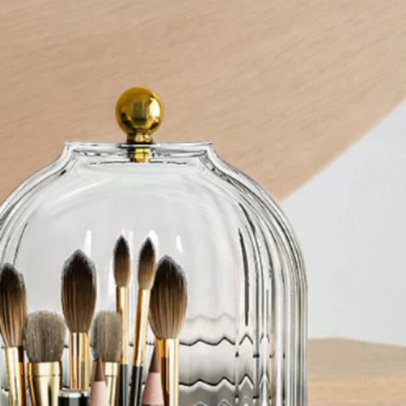 360° Rotating Makeup Brush Hol - Luxury Skincare Organizer ulasan dan harga