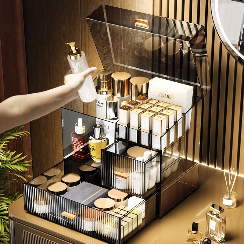 32x32x20cm Acrylic Luxury Cosm - Luxury Skincare Gift Box ulasan dan harga