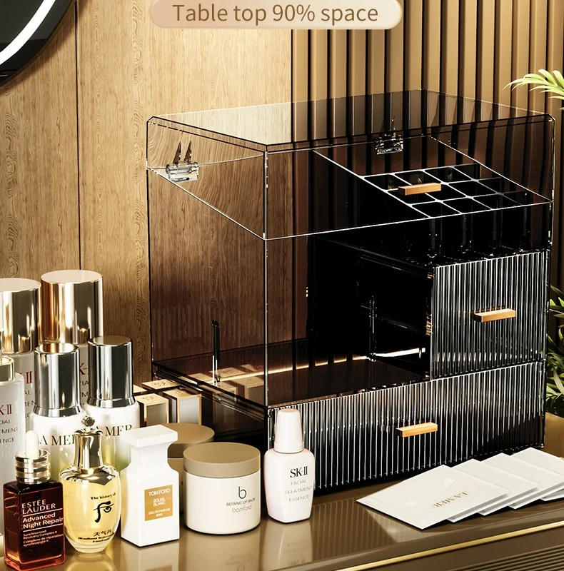 32x32x20cm Acrylic Luxury Cosm - Luxury Skincare Gift Box ulasan dan harga