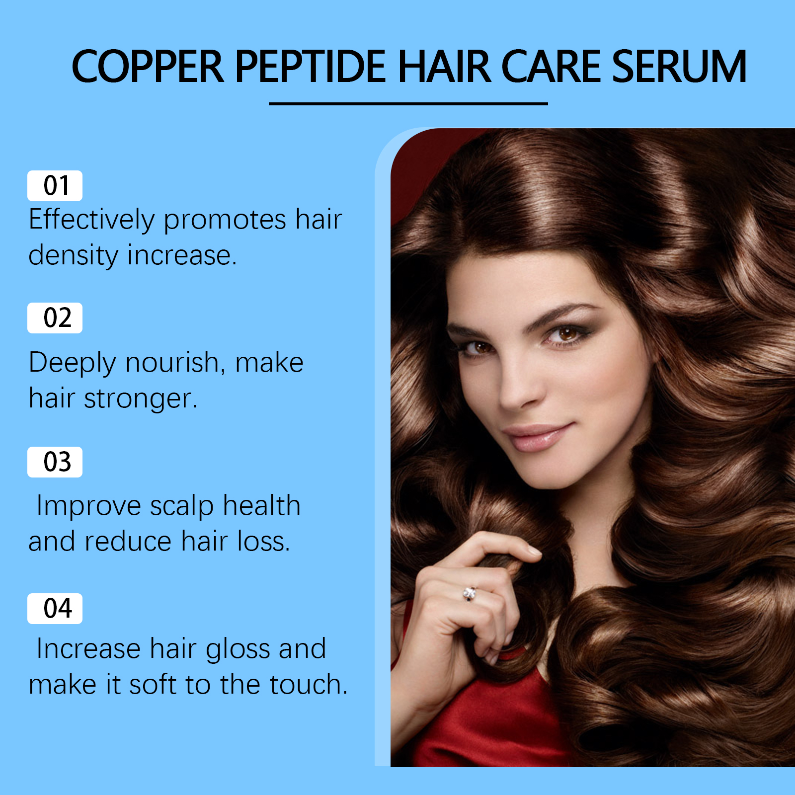 Copper Peptide Hair Serum 30ml - Epidermal Growth Factor ulasan dan harga