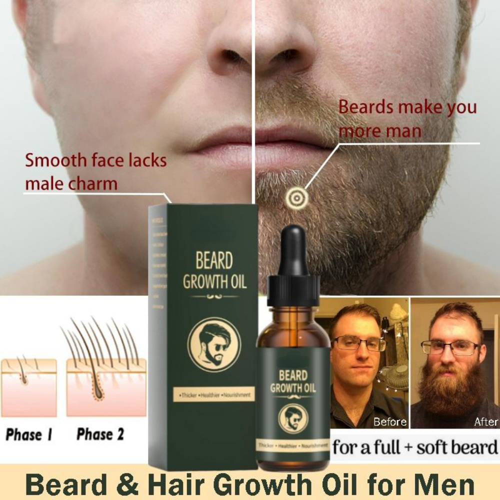 Fast Beard Growth Oil Beard Oi - Epidermal Growth Factor ulasan dan harga
