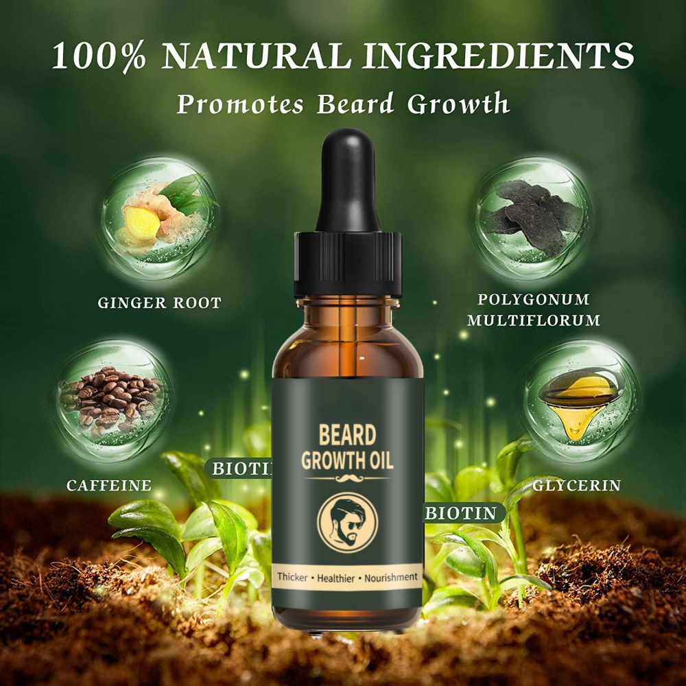Fast Beard Growth Oil Beard Oi - Epidermal Growth Factor ulasan dan harga